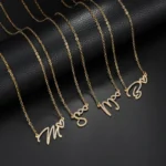 Personalized Letter Necklaces With Small Element - Image 5