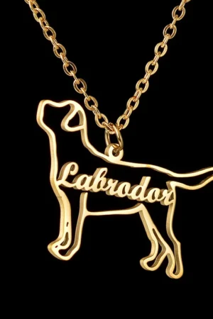 Cute Custom Name Necklace Adorable Dog Cat Shape