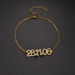 Custom Date Number Bracelet - Image 5