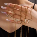 Personalized Letter Necklaces With Small Element - Image 3