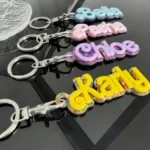 Colored Custom 3D Name Keychain - Image 4