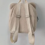Cute Bear Plush Backpack Embroidered Name - Image 4