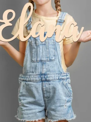 1 pc Personalized Name Wood Material