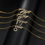 Personalized Letter Necklaces With Small Element - Image 4