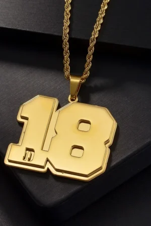 New Arrival Personalized Two Numbers Pendant Necklace