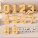 Custom Frosted Sport Number Necklace with Name - Image 5