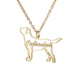 Cute Custom Name Necklace Adorable Dog Cat Shape - Image 5