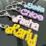 Colored Custom 3D Name Keychain - Image 3