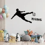 1pc Beauty Custom Text football Soccer - Image 3