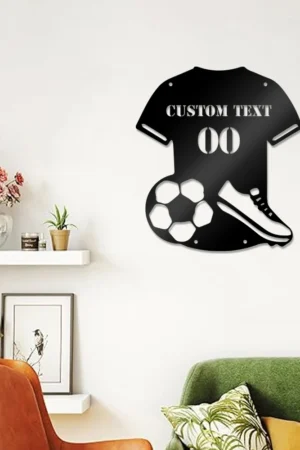 1 pc pretty soccer clothes Custom Name Metal