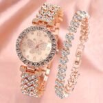 Fashionable Roman-Style Diamond-Encrusted Womens Watch - Image 5
