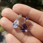 Water Drop Charm Women Drop Earring - Image 2