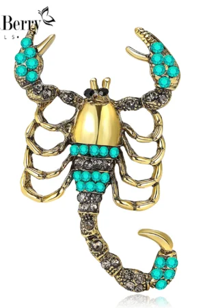 Vintage Rhinestone Scorpion Brooches