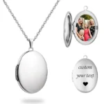 Custom Locket Necklace with Photo - Image 6