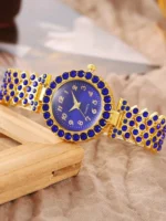 6pcs/Set Fashionable Luxury Blue Rhinestone - Image 5