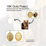 Custom Locket Necklace with Photo - Image 4