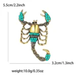 Vintage Rhinestone Scorpion Brooches - Image 3