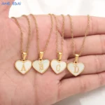 Stainless Steel Heart Initial Necklace - Image 2