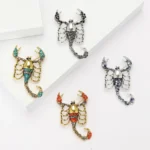 Vintage Rhinestone Scorpion Brooches - Image 4