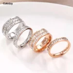 Nwe Stainless Steel 18 K Gold Plated Sun Rings - Image 2
