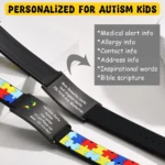 Personalized Autism Medical Alert ID Bracelet - Image 4