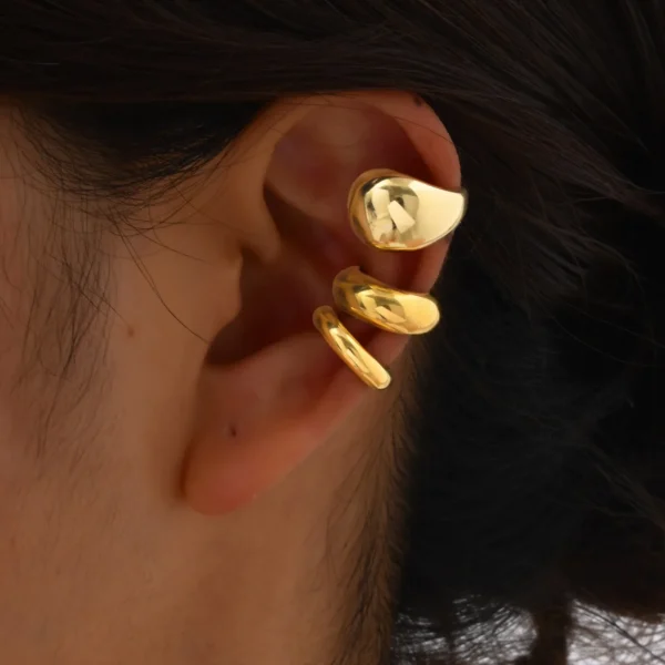 Thick Ear Cuff Earrings, Non-piercing Clip On Cartilage