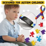 Personalized Autism Medical Alert ID Bracelet - Image 2