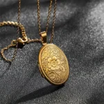 Custom Locket Necklace with Photo - Image 2