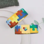 Autism Awareness Puzzle Bracelet - Image 4