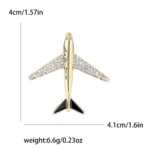Fashionable Design Airplane Brooches Unisex - Image 3