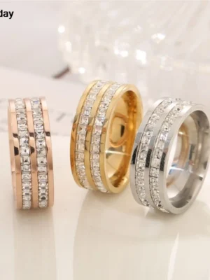 Nwe Stainless Steel 18 K Gold Plated Sun Rings