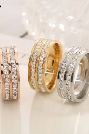 Nwe Stainless Steel 18 K Gold Plated Sun Rings