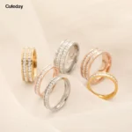 Nwe Stainless Steel 18 K Gold Plated Sun Rings - Image 6