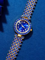 6pcs/Set Fashionable Luxury Blue Rhinestone - Image 3