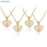 Stainless Steel Heart Initial Necklace - Image 6