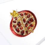 Beaut&Berry Luxury Rhinestone Pomegranate Brooches - Image 3