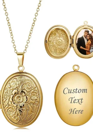 Custom Locket Necklace with Photo