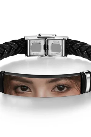 Personalized Eyes Photo Bracelet for Men