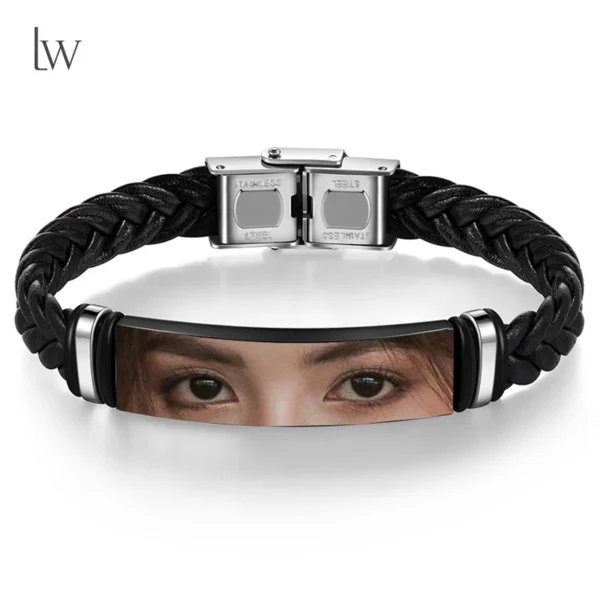 Personalized Eyes Photo Bracelet for Men
