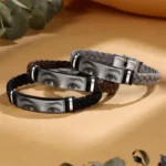 Personalized Eyes Photo Bracelet for Men - Image 5