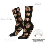 1 Pair of DIY Custom Photo Mid-calf Socks - Image 4
