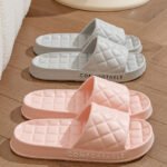 Men's Home Slippers With Plaid Design Women House Shoes Summer - Image 8