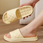 Men's Home Slippers With Plaid Design Women House Shoes Summer - Image 7