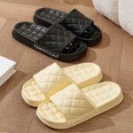 Men's Home Slippers With Plaid Design Women House Shoes Summer - Image 6