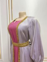 Women's Fashionable Simple Bright Silk Satin Dress Three-piece Set - Image 4