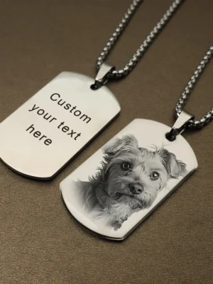 Personalized Custom Photo Message Necklace