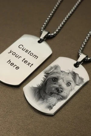 Personalized Custom Photo Message Necklace