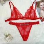 Sexy Customized Thongs Lingerie Set - Image 4