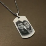 Personalized Custom Photo Message Necklace - Image 5
