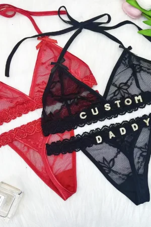 Custom thongs Name Personalized Panties Underwear